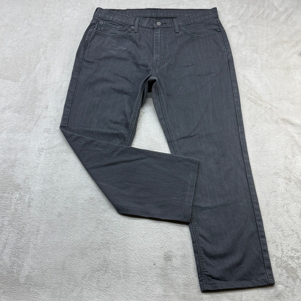 Levi's 541 Athletic Taper Jeans Mens 36x34 Gray WaterLess Stretch Denim